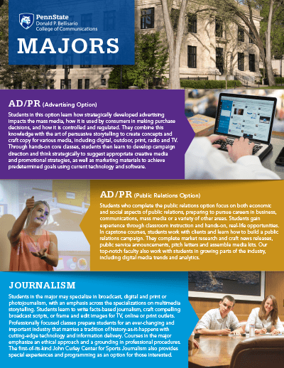 Bellisario College Brochure Cover - All Majors