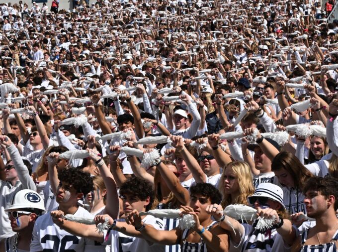 <p>A video produced for the Penn State Alumni Association by students in CommAgency, the student-run communications agency housed in Penn State’s Donald P. Bellisario College of Communications, has earned four national awards. The video highlights the deep-rooted tradition of the distribution of shakers by the Blue &amp; White Society to students at home football games.</p>