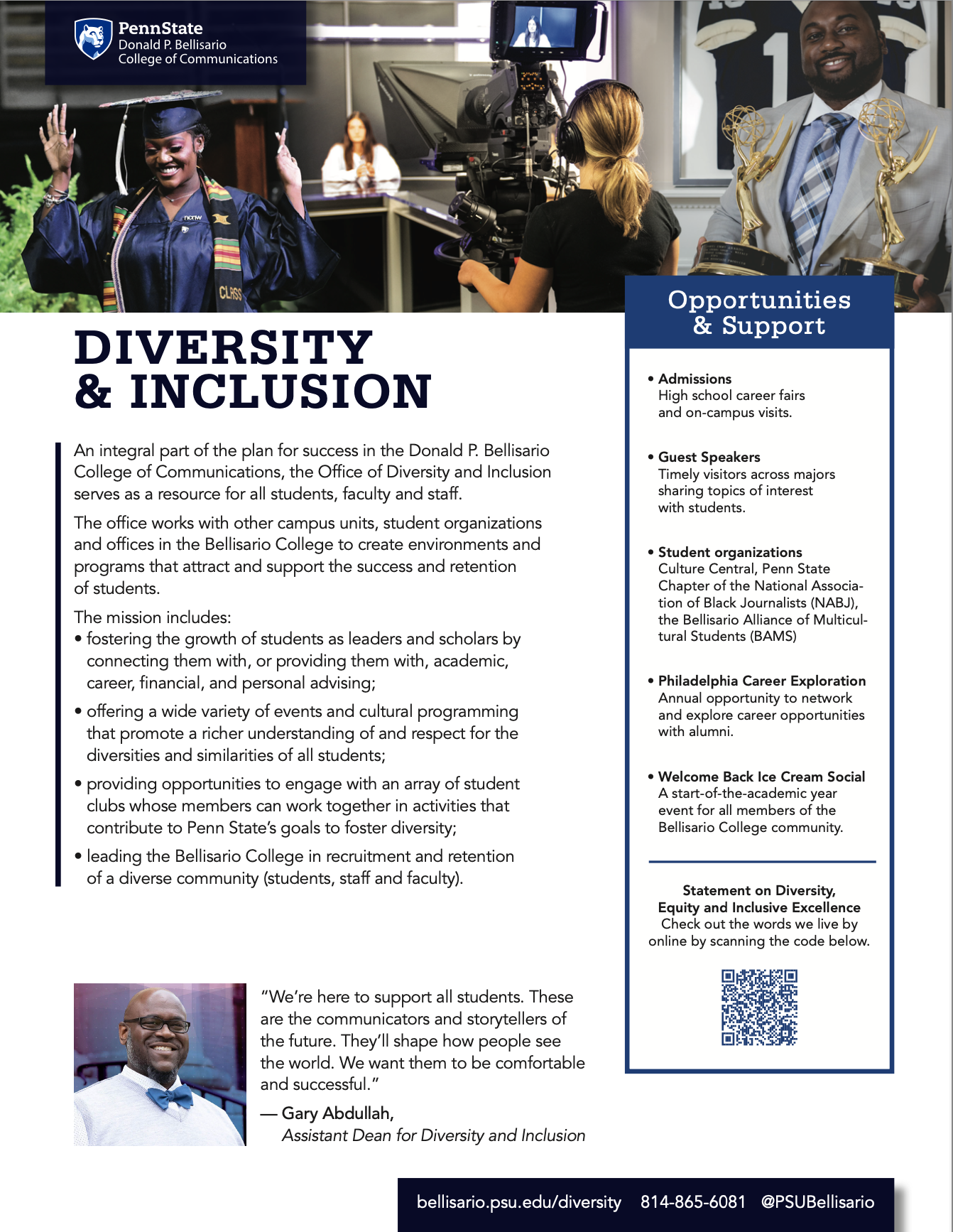 Bellisario College Brochure Cover - Diversity and Inclusion