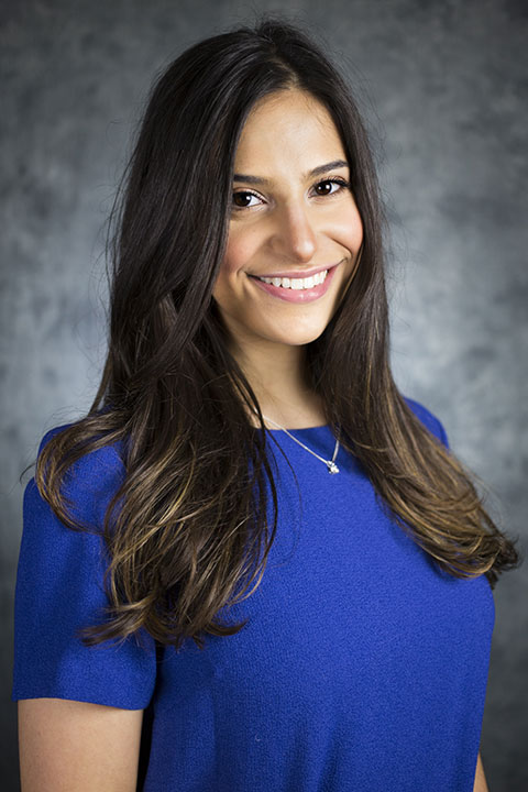 Studio headshot for Hannah Schwalberg