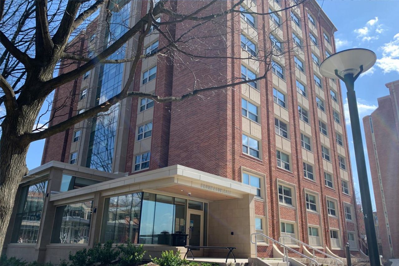 Exterior shot of Brumbaugh Hall